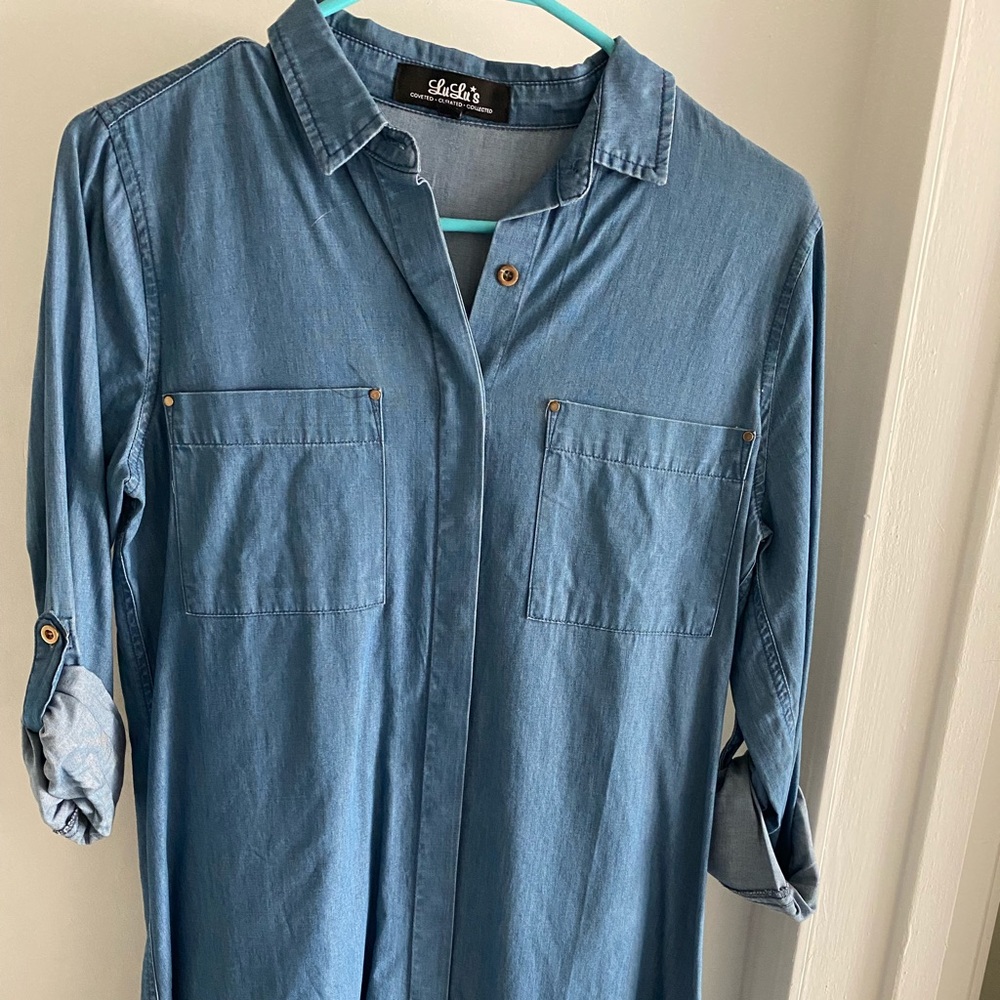 Soft jean dress, worn once.
